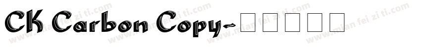 CK Carbon Copy字体转换